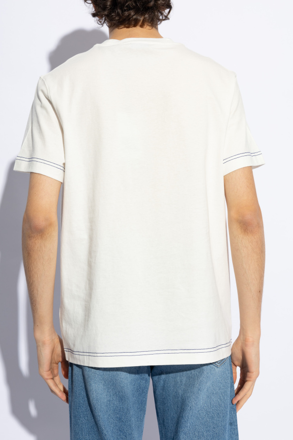 Burberry t shirt with shoulder patch best sale